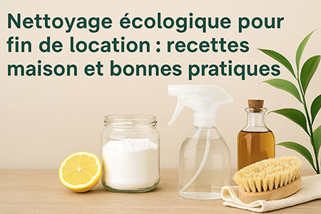 Nettoyage écologique pour fin de location recettes maison et bonnes pratiques