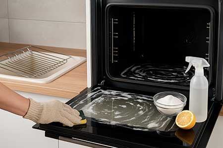 Nettoyer un four et un réfrigérateur sans produits chimiques