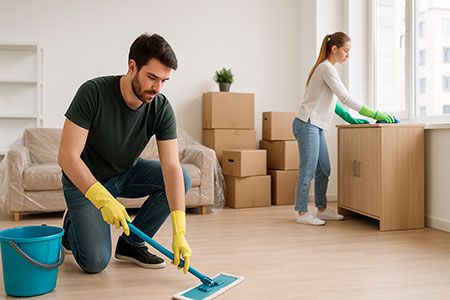 Nettoyage fin de bail en colocation